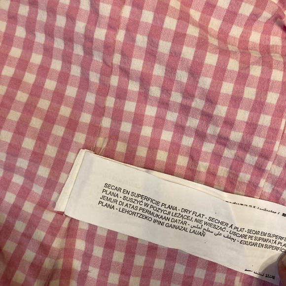 Zara pink gingham Bustier Corset size S - Picture 7 of 7